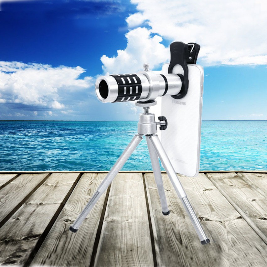 12x metal mobile phone telescope universal travel photo external lens